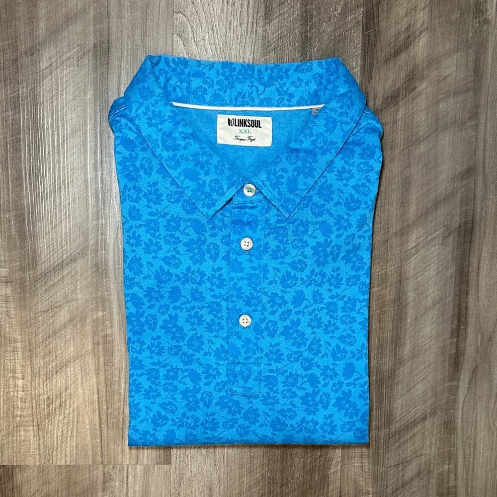 Linksoul Tempus Fugit Floral Golf Polo - 2XL